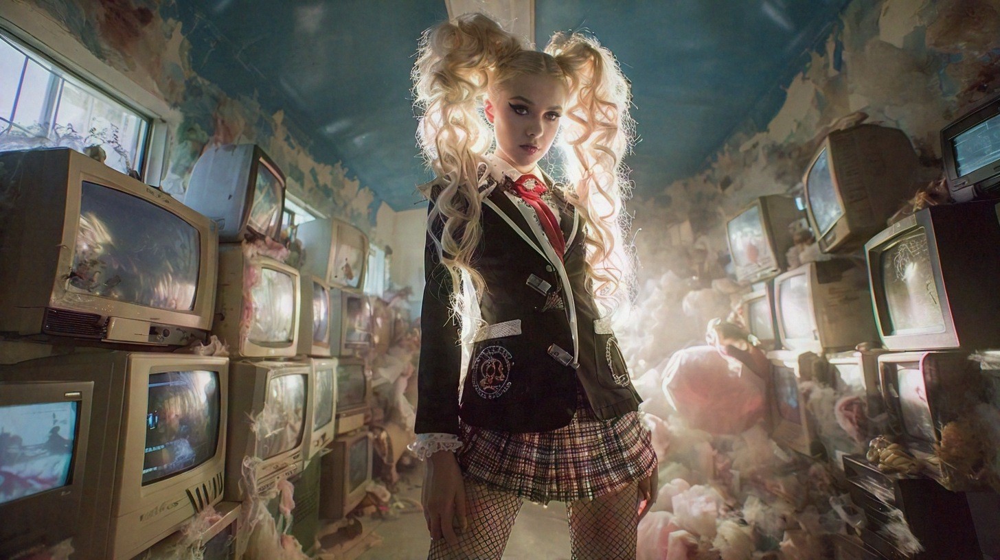 Junko Enoshima cosplay photography by The Synthetic Dream Foundation